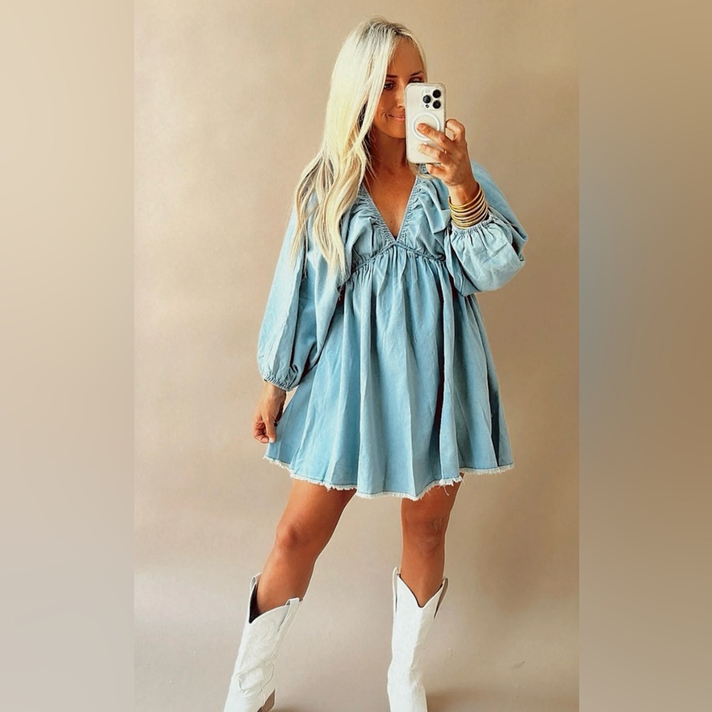 NEW NEVER WORN-  Denim Dress